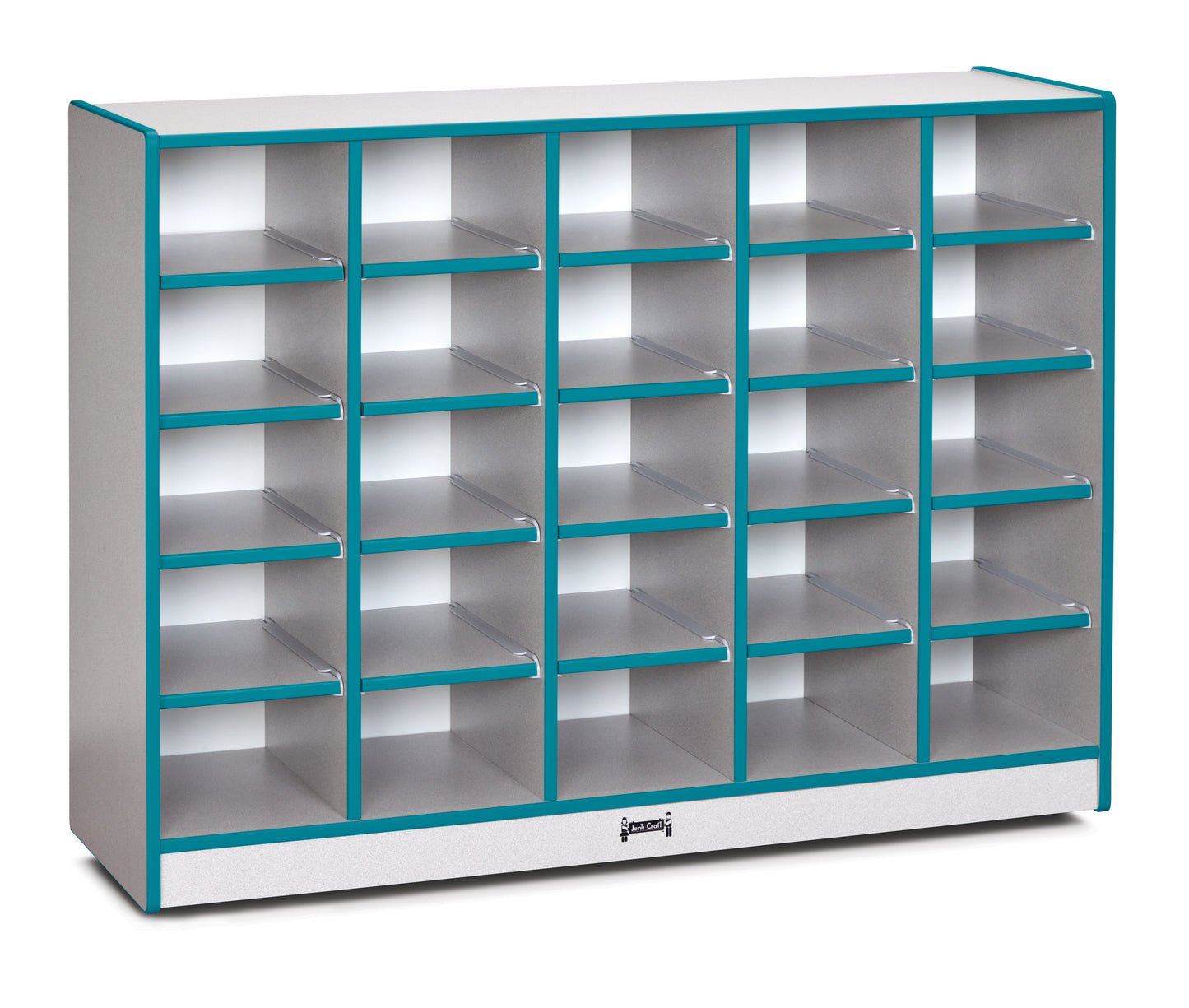Rainbow Accents 25 Cubbie-Tray Mobile Storage - without Trays - Blue