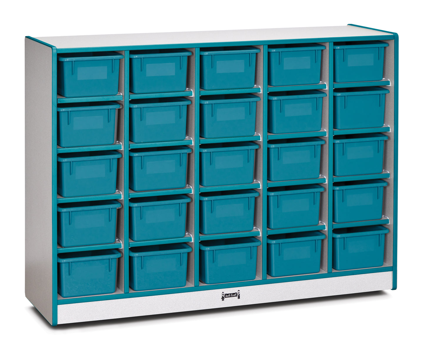 Rainbow Accents 25 Cubbie-Tray Mobile Storage - without Trays - Blue