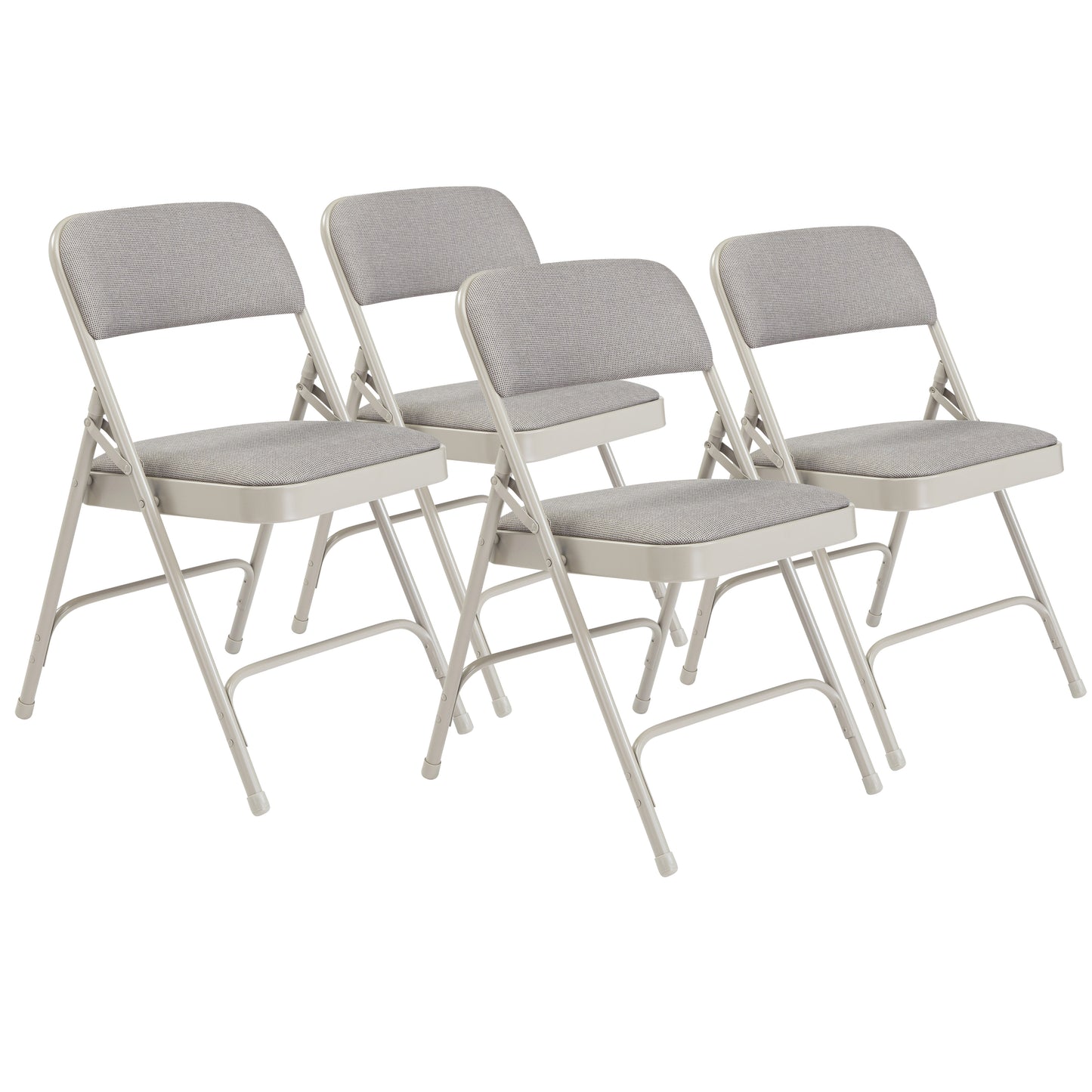 2200 Series Deluxe Fabric Upholstered Double Hinge Premium Folding Chair (Pack of 4)