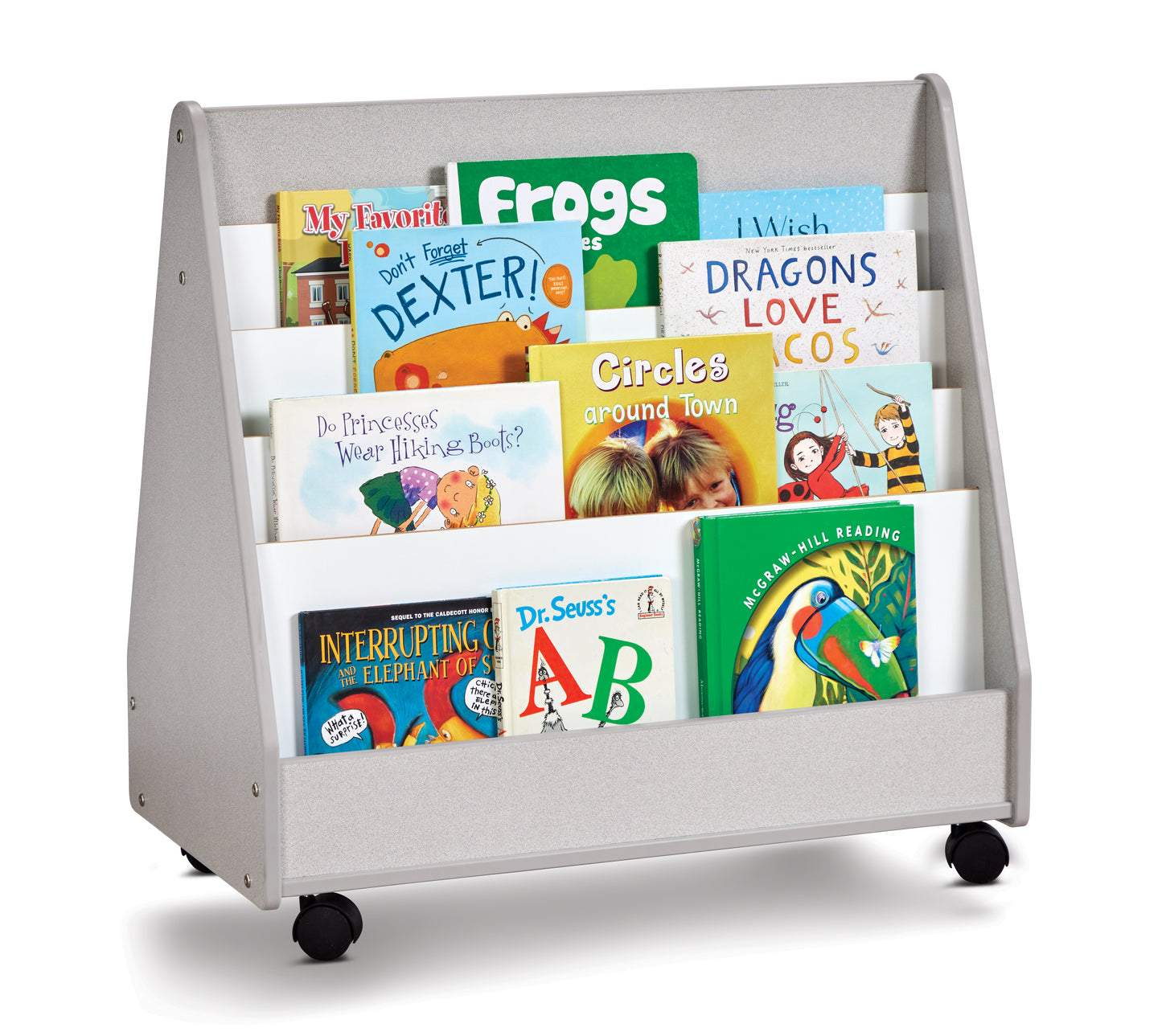 Rainbow Accents Double Sided Pick-a-Book Stand - Mobile - Gray