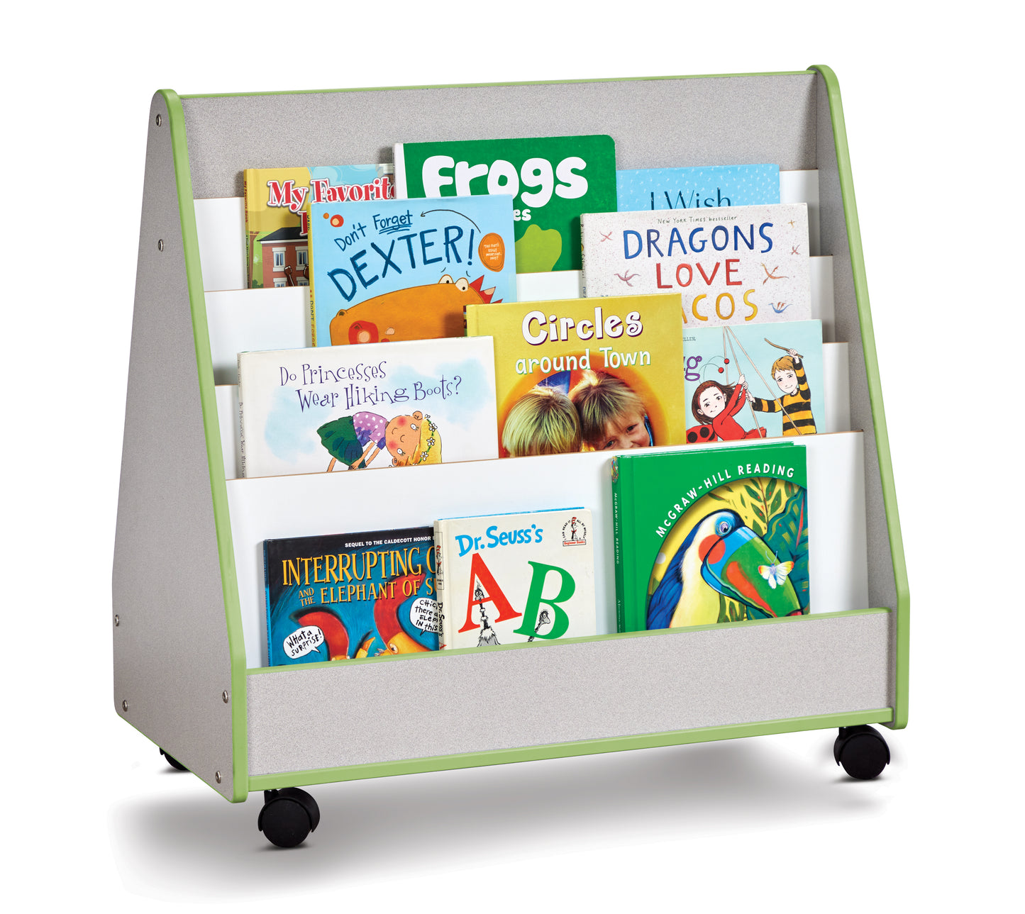 Rainbow Accents Double Sided Pick-a-Book Stand - Mobile - Gray