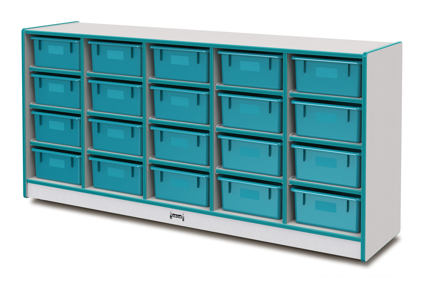 Rainbow Accents 20 Tub Mobile Storage - without Tubs - Gray