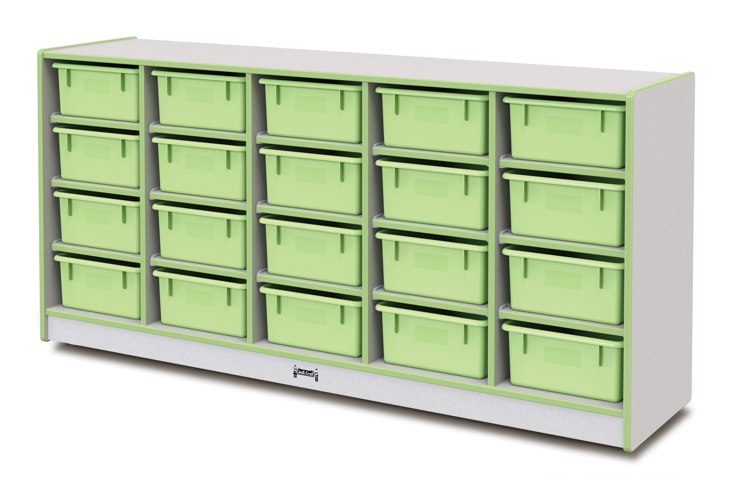 Rainbow Accents 20 Tub Mobile Storage - without Tubs - Gray