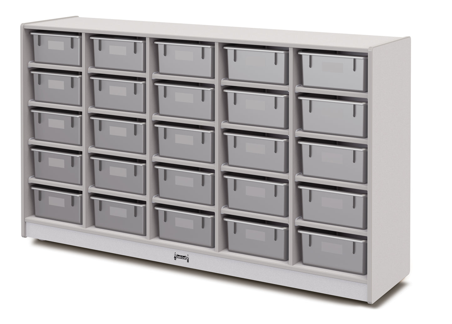 Rainbow Accents 25 Tub Mobile Storage - without Tubs - Gray
