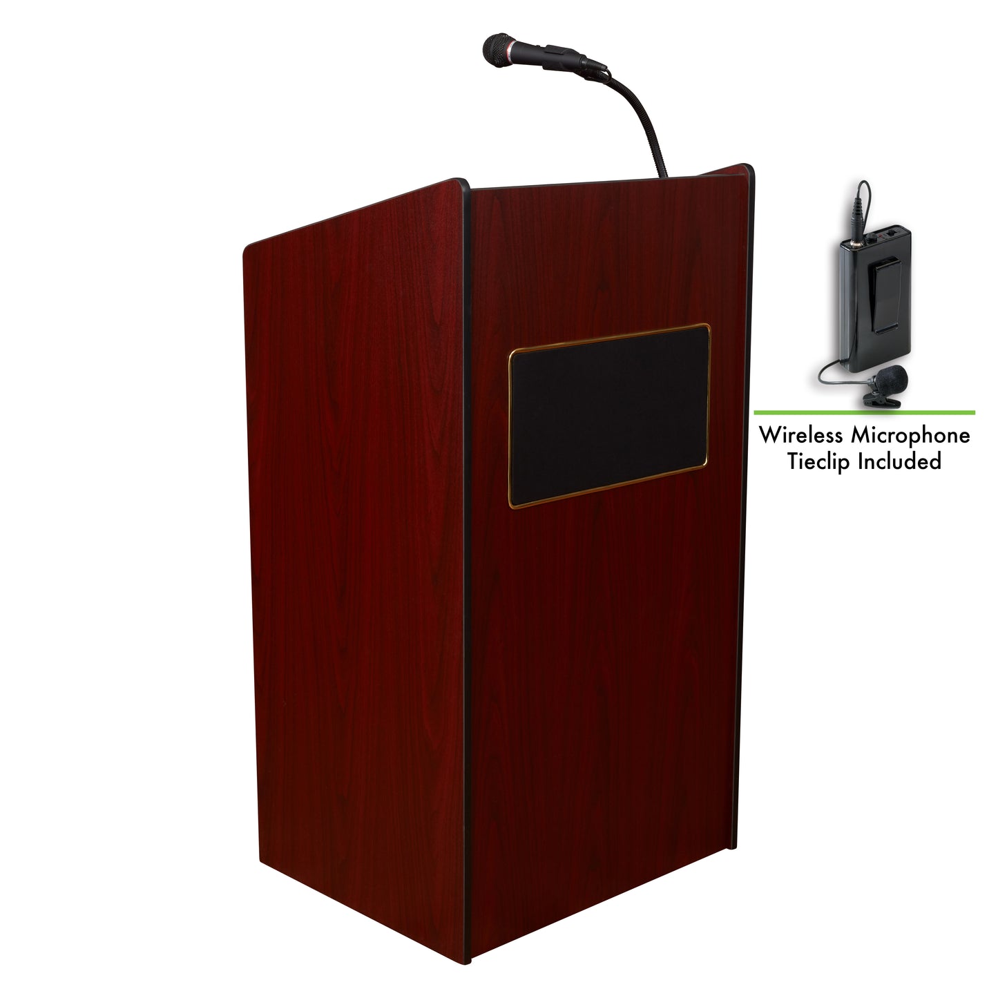 Aristocrat Sound Lectern with Wireless Tie Clip/Lavalier Mic