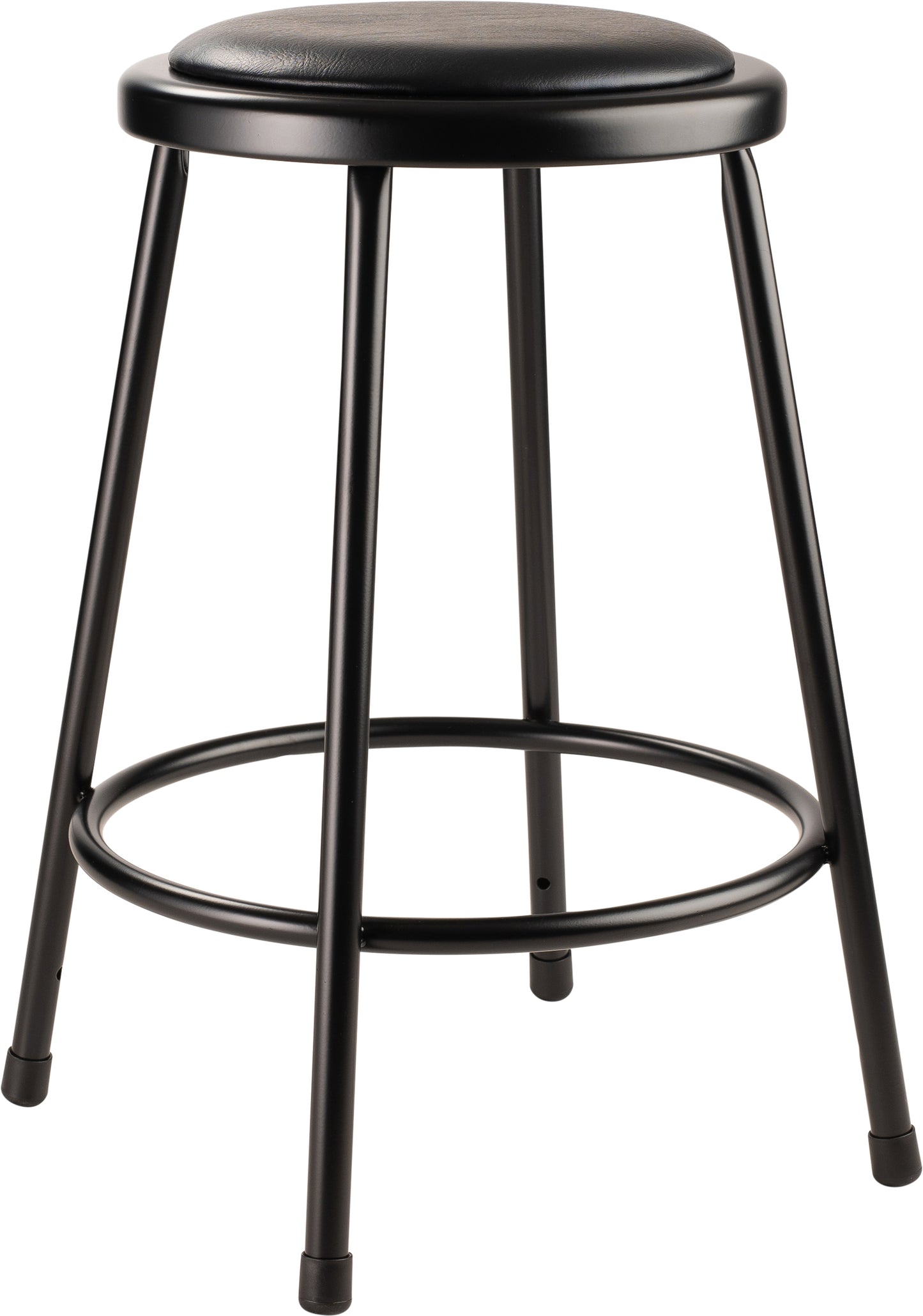 24" Heavy Duty Vinyl Padded Steel Stool