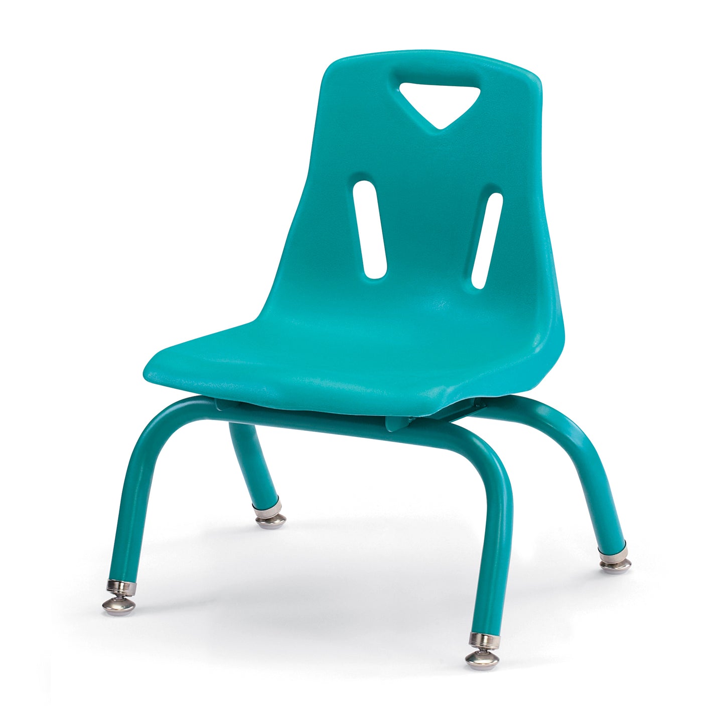 Berries Stacking Chair with Powder-Coated Legs - 8" Ht - Blue
