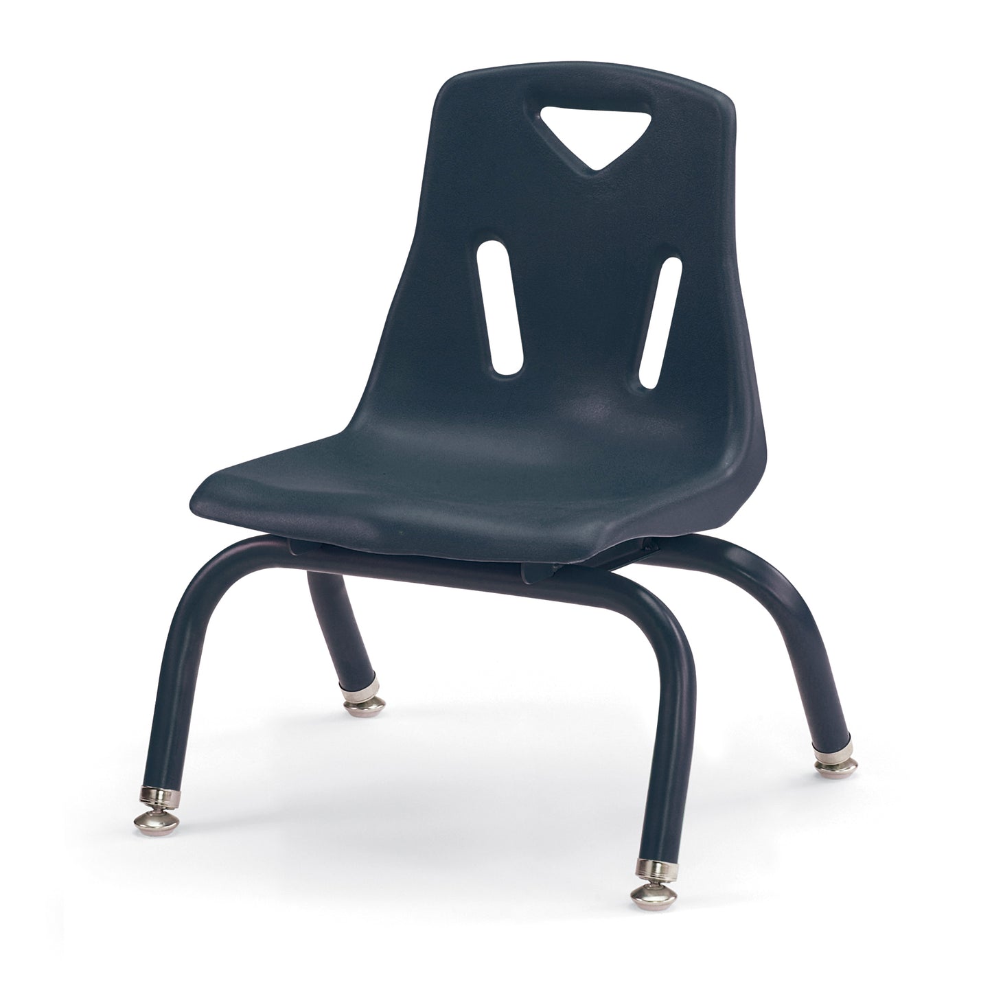 Berries Stacking Chair with Powder-Coated Legs - 8" Ht - Blue