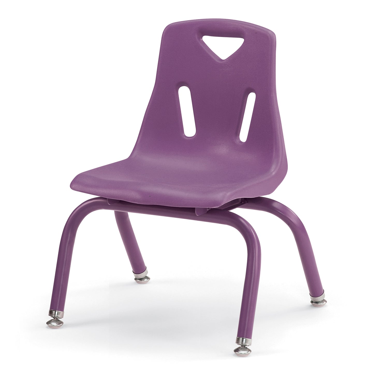 Berries Stacking Chair with Powder-Coated Legs - 8" Ht - Blue