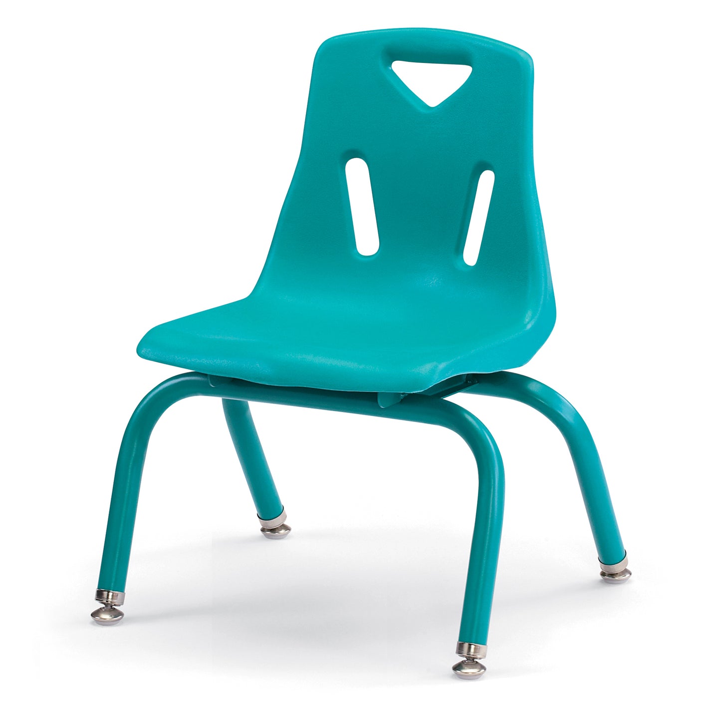 Berries Stacking Chair with Powder-Coated Legs - 8" Ht - Blue