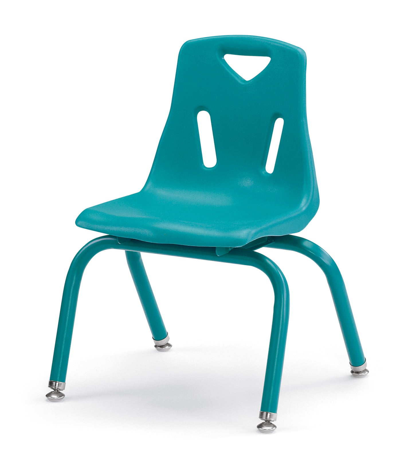 Berries Stacking Chair with Powder-Coated Legs - 8" Ht - Blue