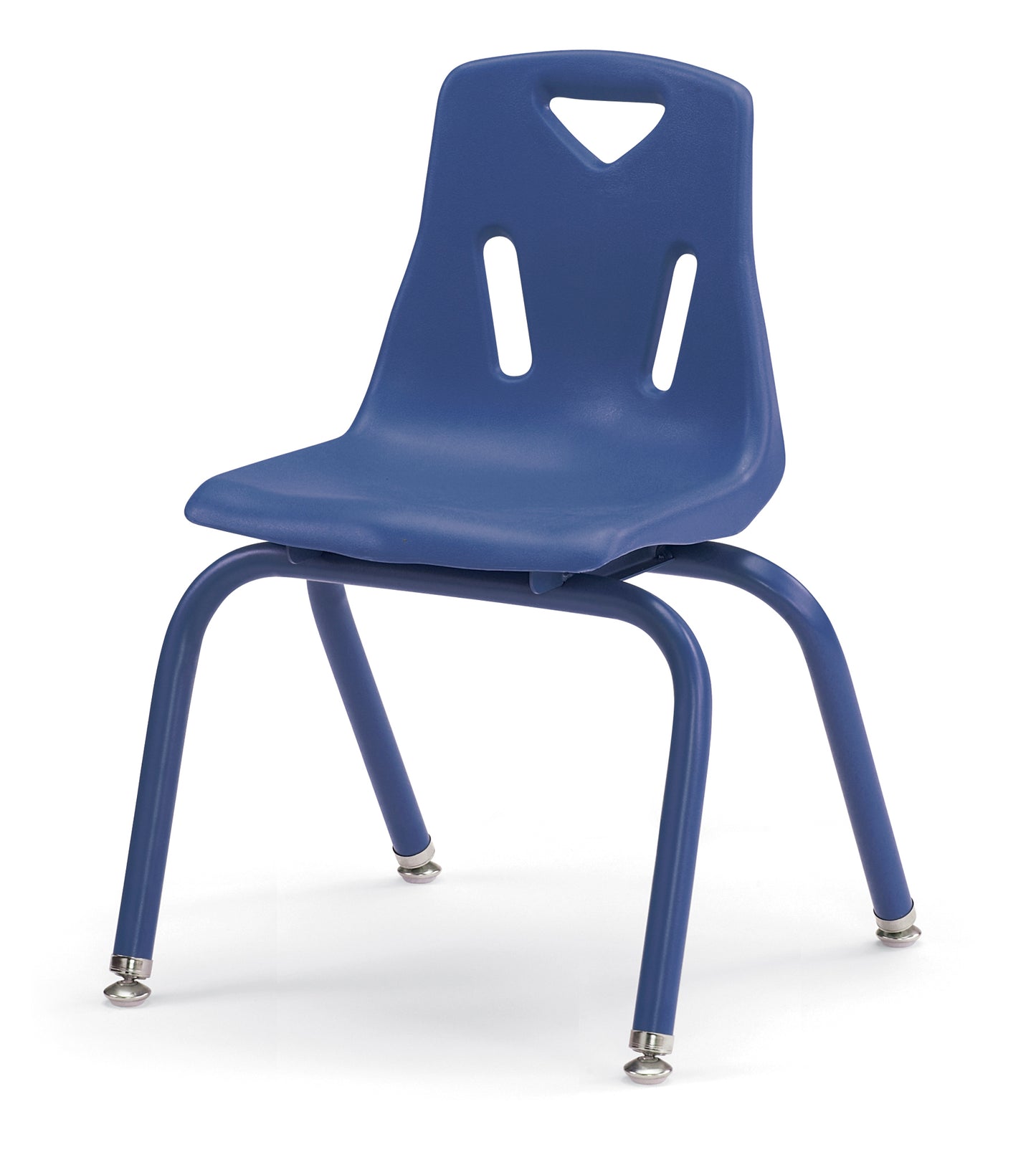 Berries Stacking Chair with Powder-Coated Legs - 8" Ht - Blue