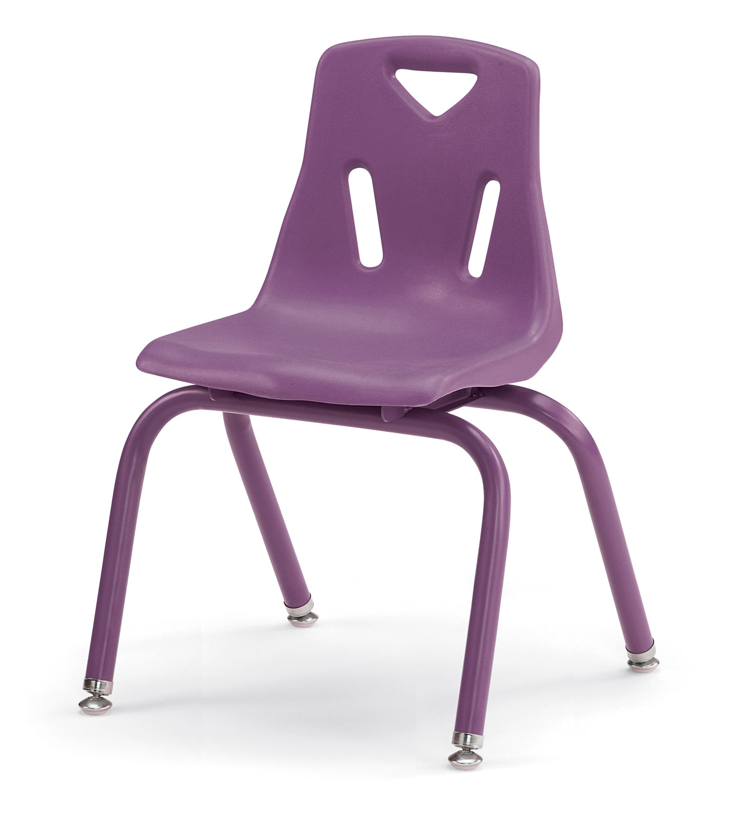 Berries Stacking Chair with Powder-Coated Legs - 8" Ht - Blue
