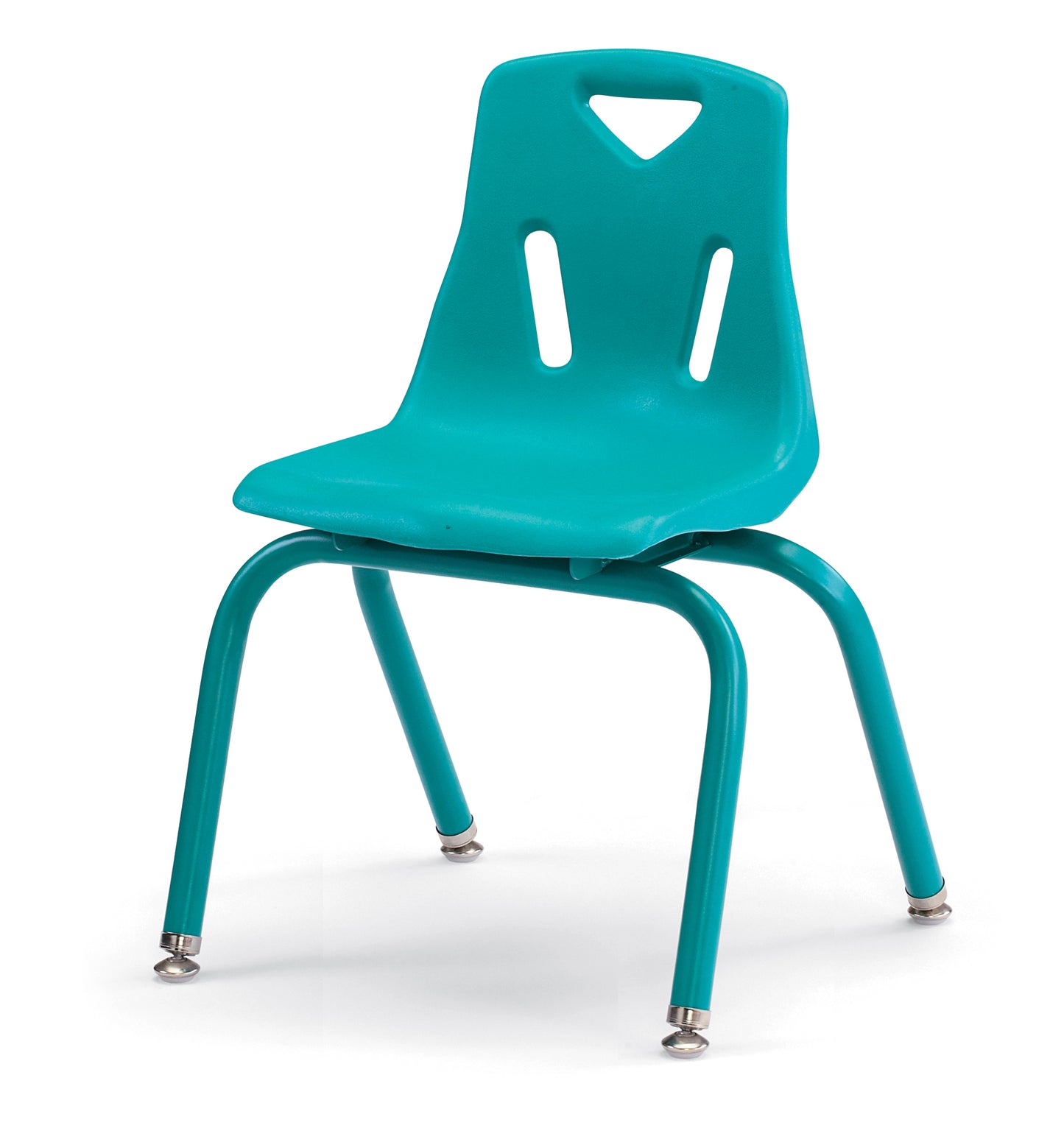 Berries Stacking Chair with Powder-Coated Legs - 8" Ht - Blue