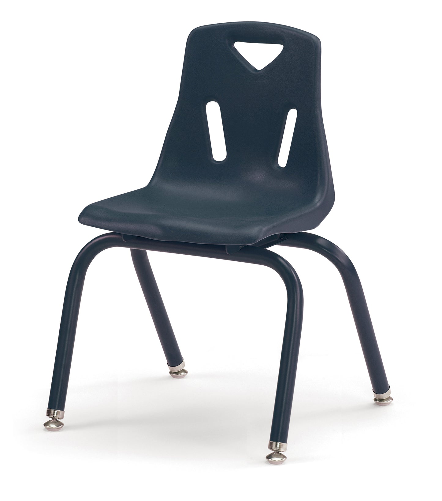 Berries Stacking Chair with Powder-Coated Legs - 8" Ht - Blue