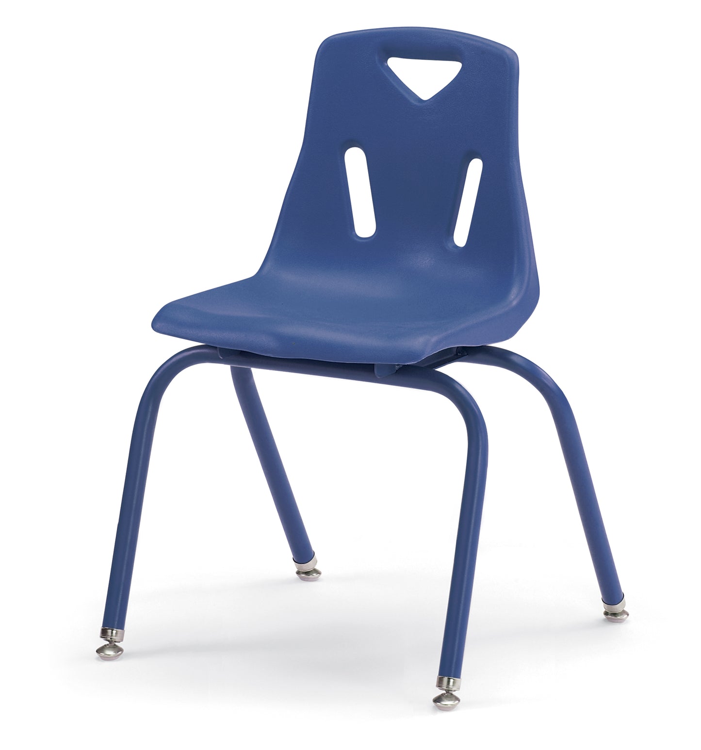Berries Stacking Chair with Powder-Coated Legs - 8" Ht - Blue