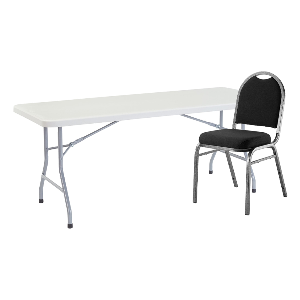 Rectangle Tables & Banquet Chairs