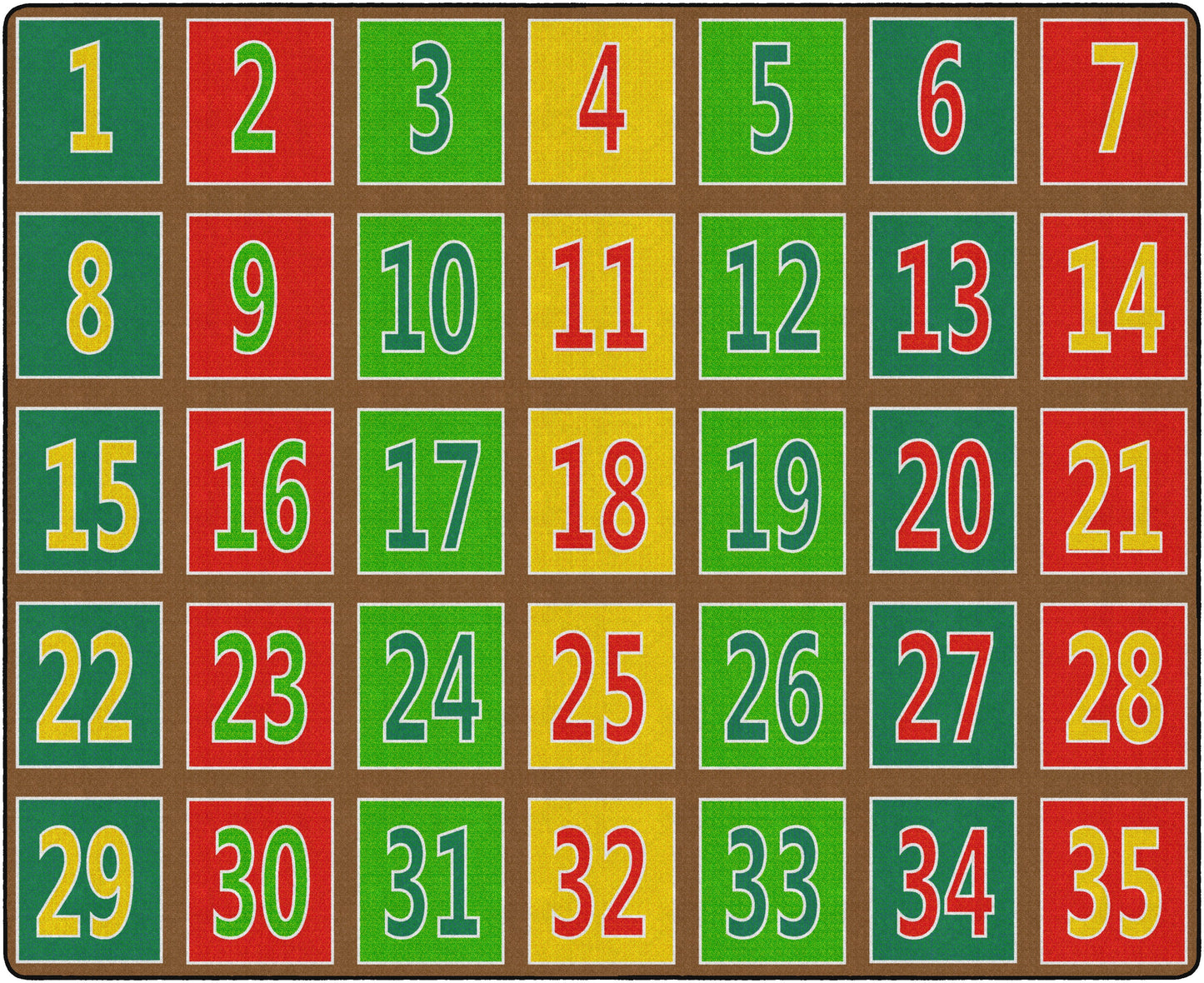 NUMBER ROWS 123'S SEATS 35 MUTED