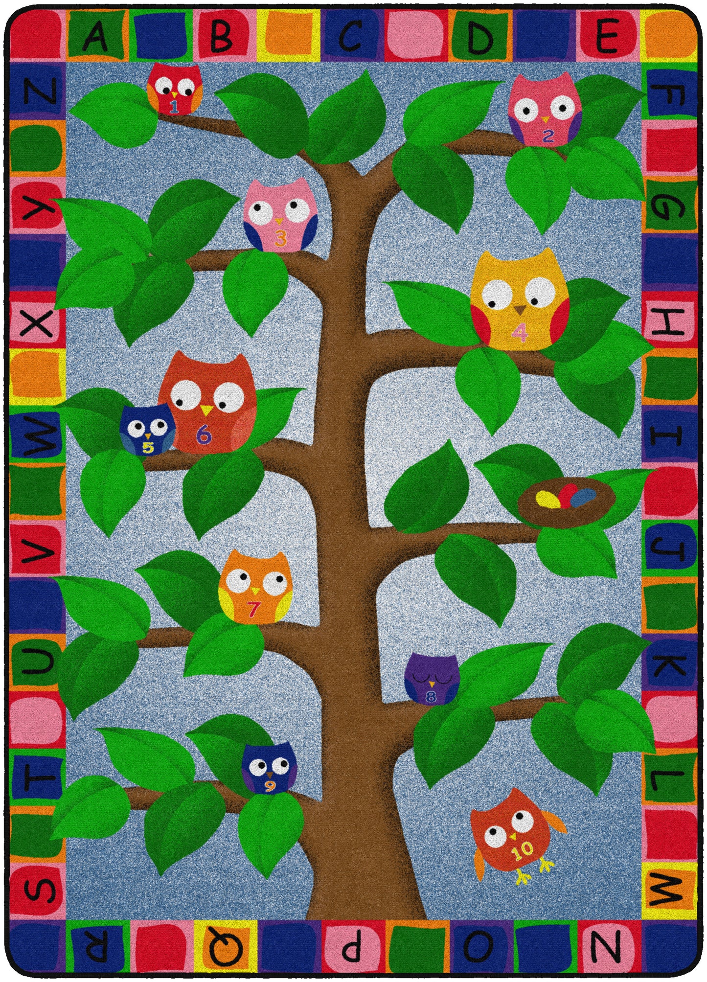 ALPHABET OWLS 6'X8'4”