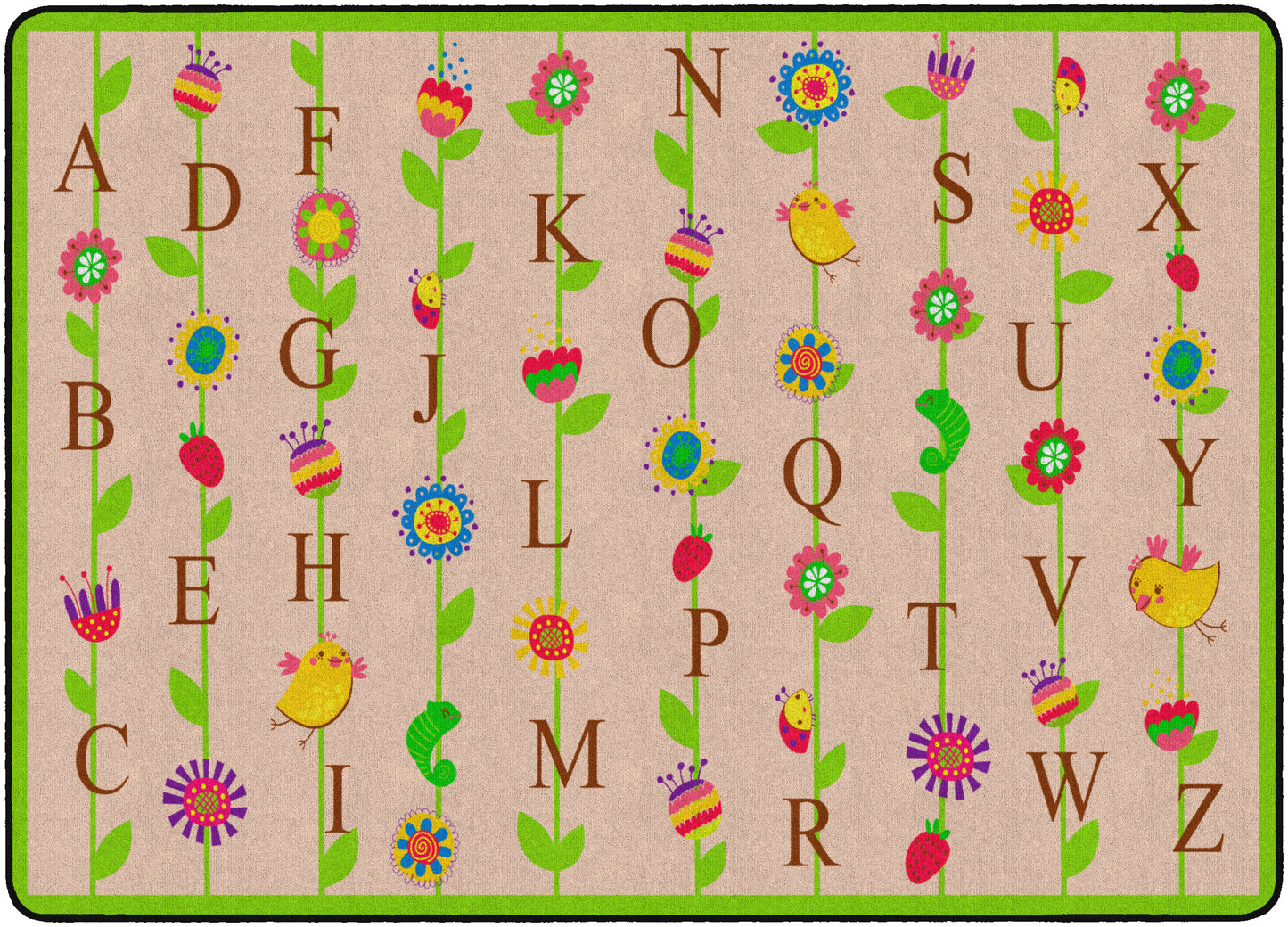 BLOOMING ALPHABET TAN