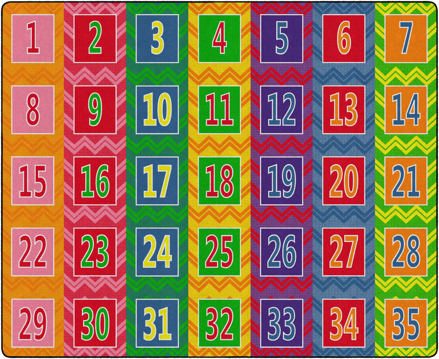 NUMBER CHEVRONS SEATS 35 BRIGHTS