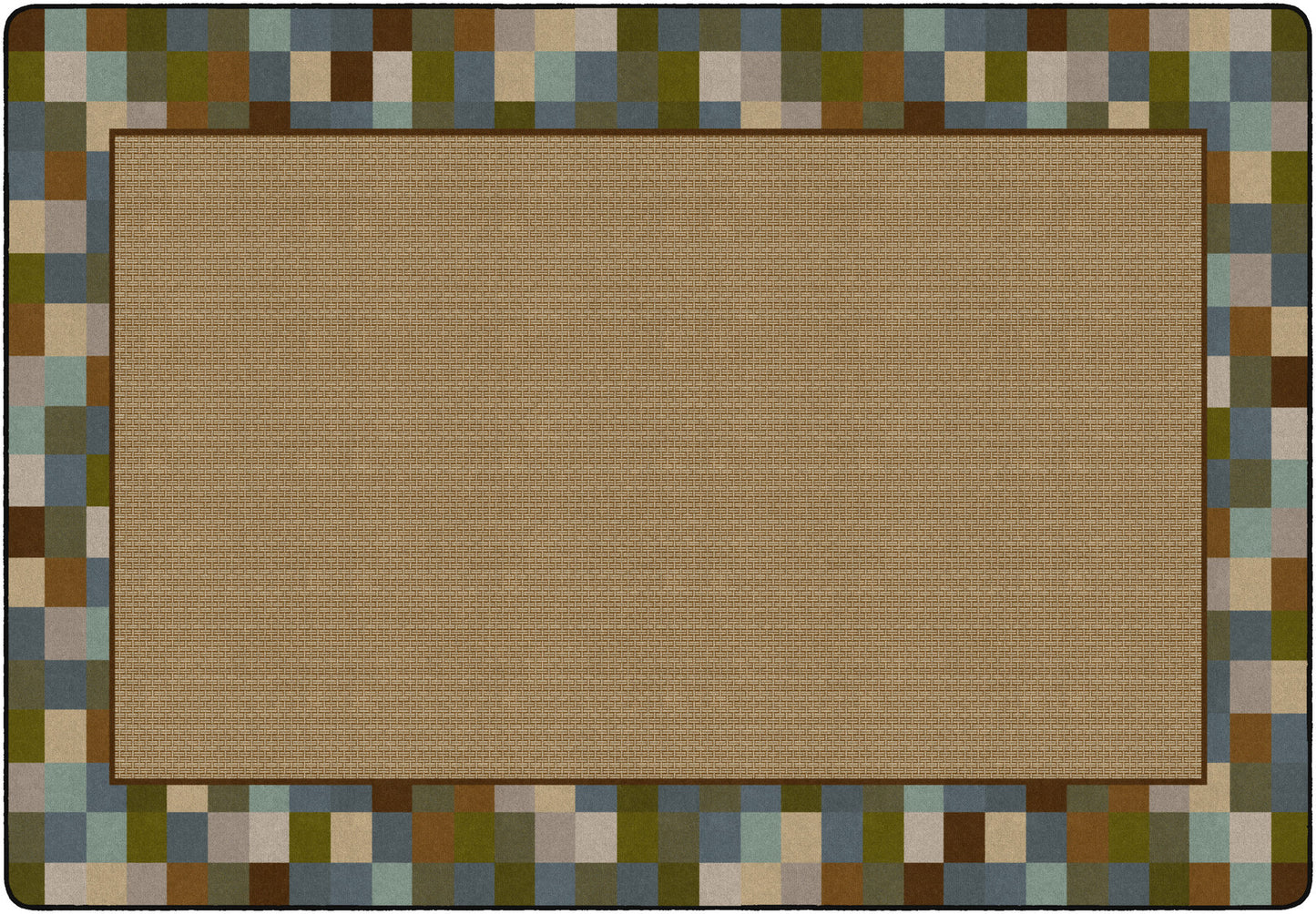 BORDER BLOCKS TEAL