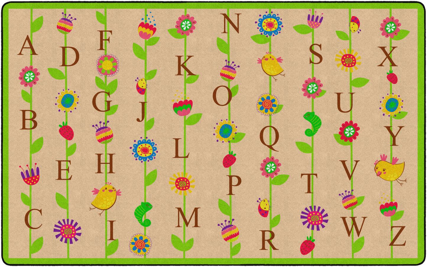 BLOOMING ALPHABET TAN