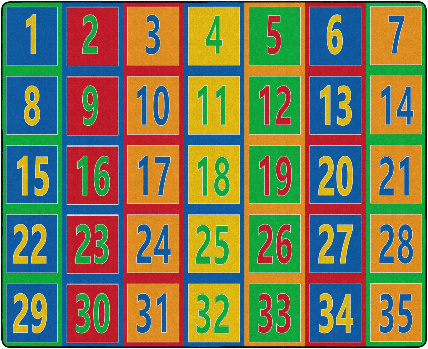 NUMBER ROWS 123'S SEATS 35 PRIMARY
