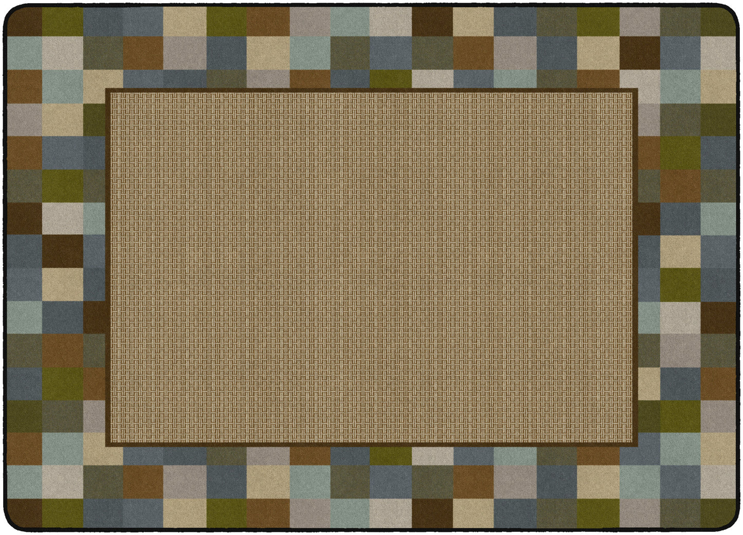BORDER BLOCKS TEAL