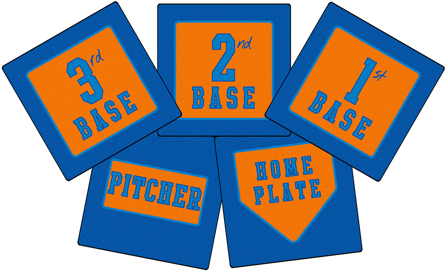 STAY PUT THROW DOWN BASES (SET OF 5/Case of 10)