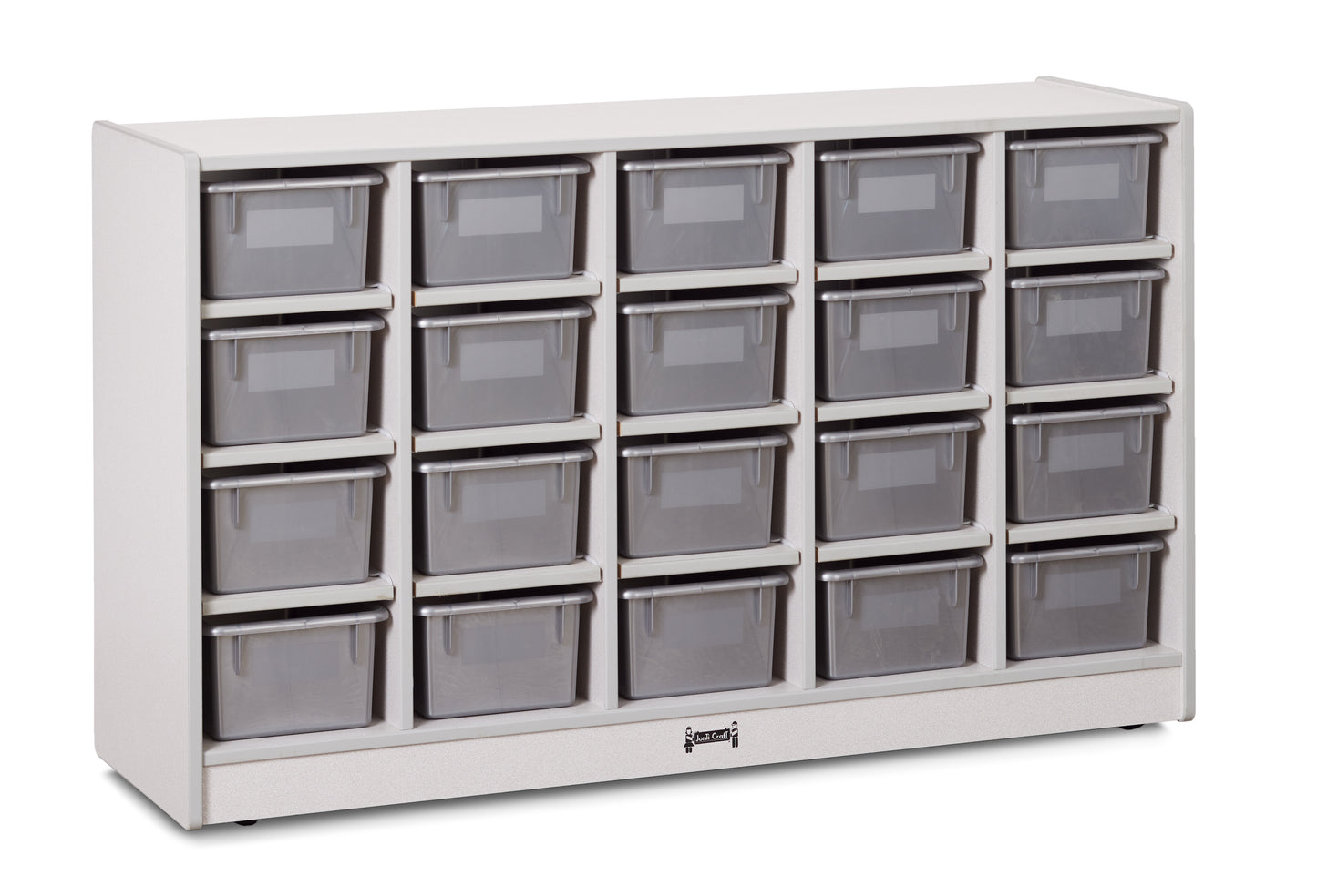 Rainbow Accents 20 Cubbie-Tray Mobile Storage - without Trays - Gray