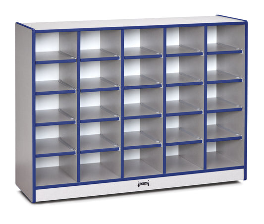 Rainbow Accents 25 Cubbie-Tray Mobile Storage - without Trays - Blue