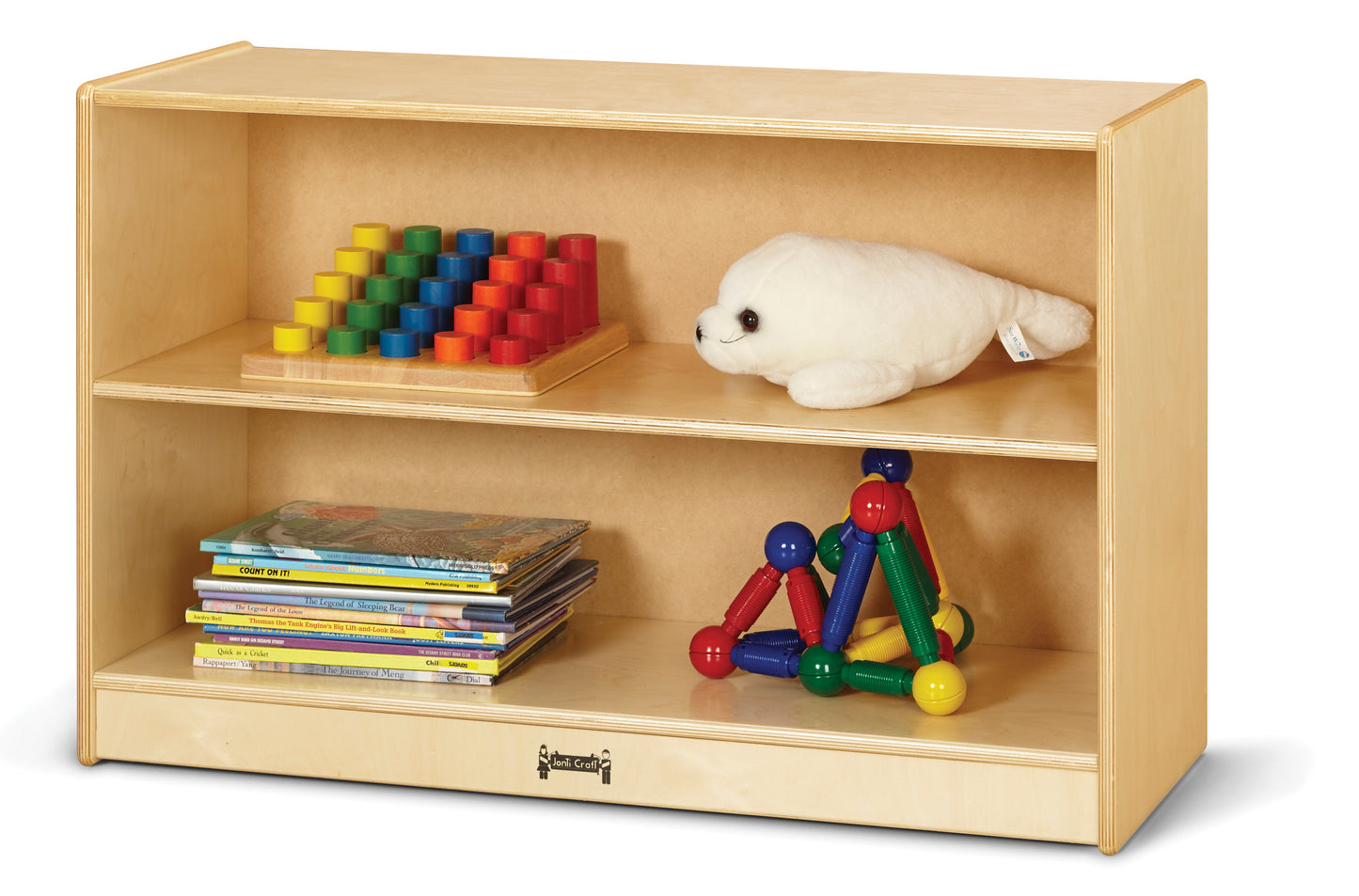 Jonti-Craft Short Fixed Straight-Shelf Bookcase - Magnetic Write-n-Wipe Back