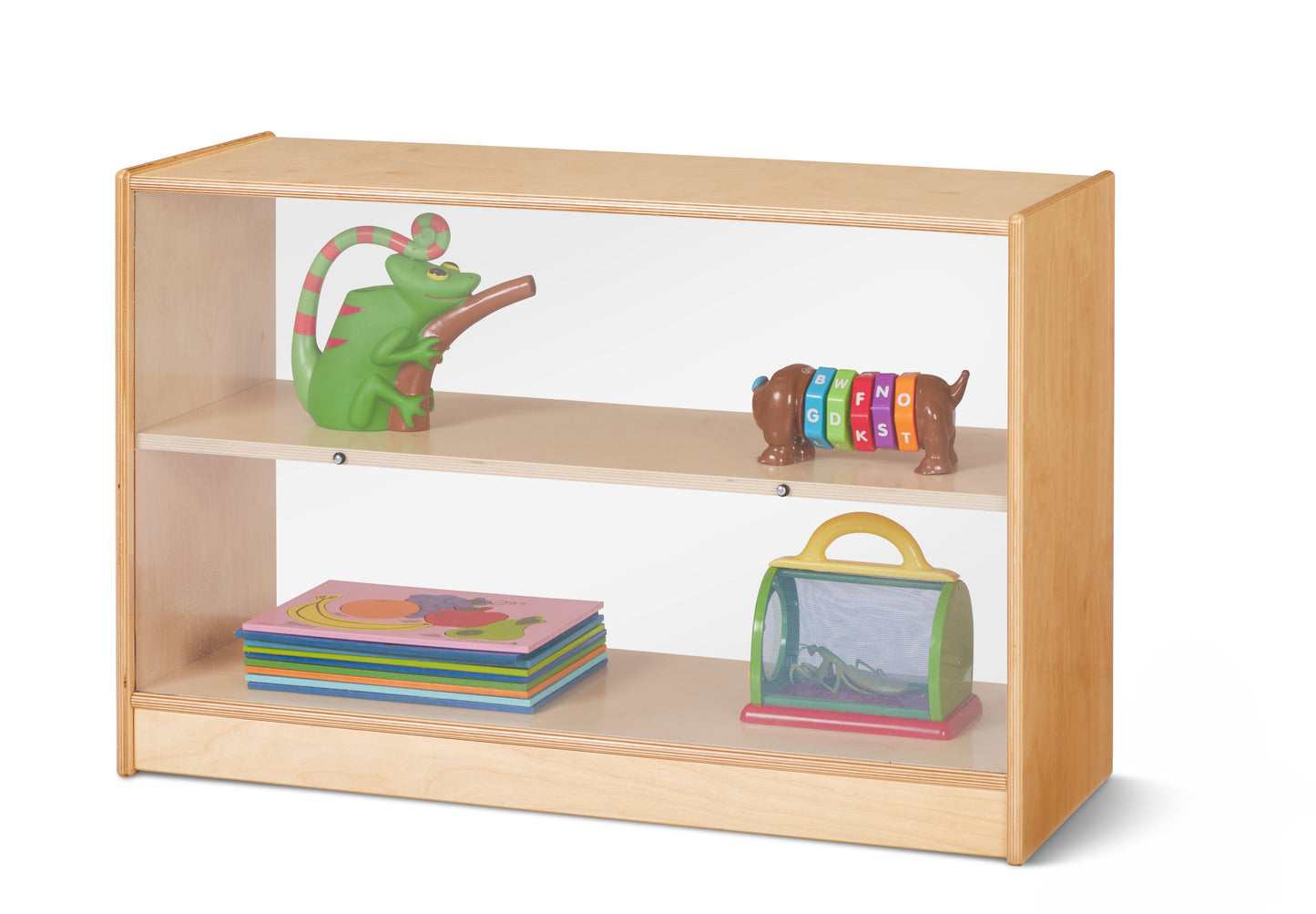 Jonti-Craft Short Fixed Straight-Shelf Bookcase - Magnetic Write-n-Wipe Back