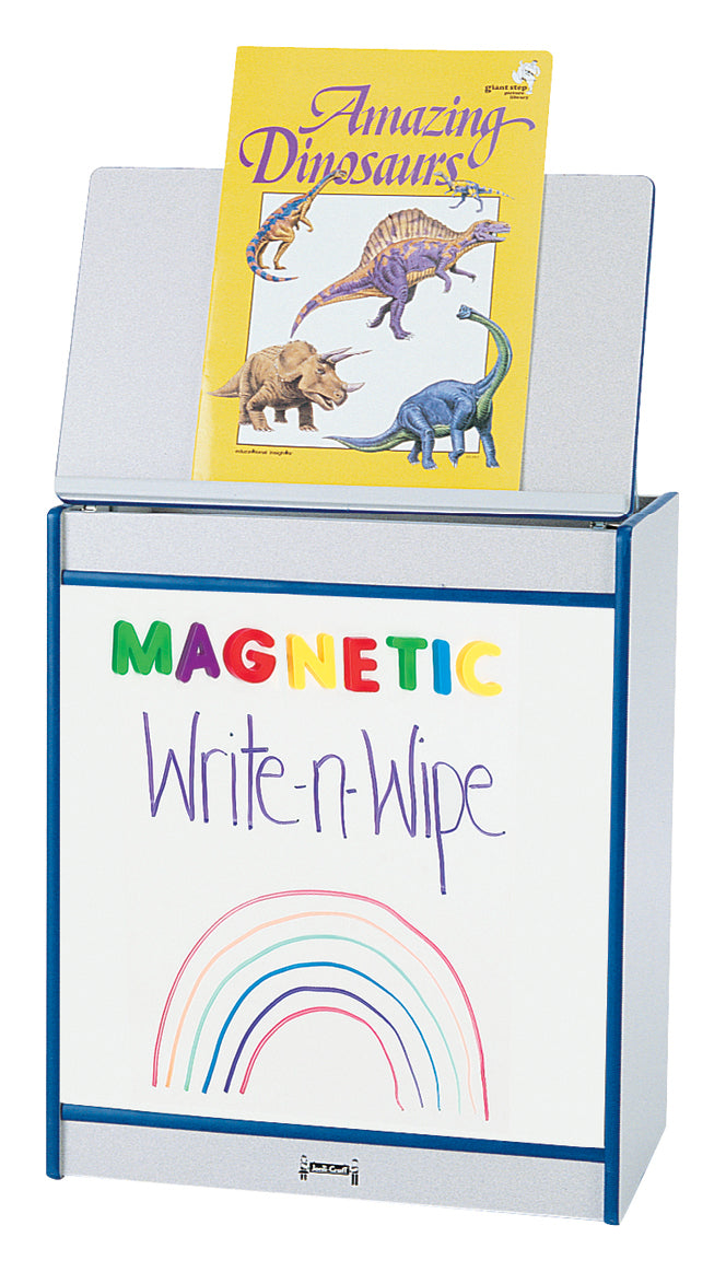 Rainbow Accents Big Book Easel - Magnetic Write-n-Wipe - Blue