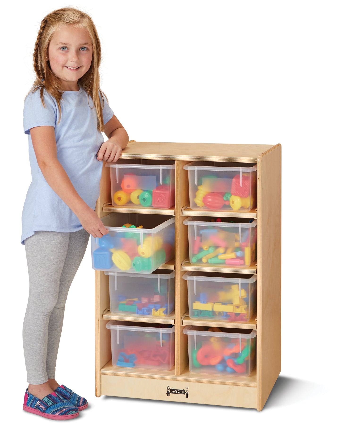 Jonti-Craft 8 Cubbie-Tray Mobile Unit - without Trays