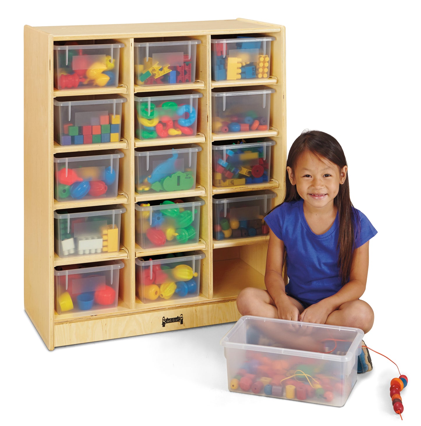 Jonti-Craft 15 Cubbie-Tray Mobile Unit – without Trays