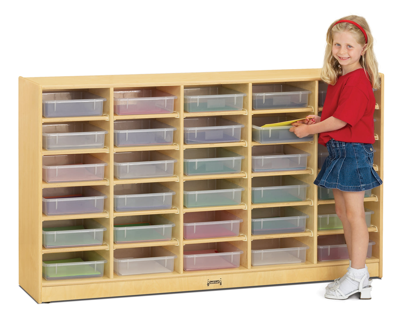 Jonti-Craft 30 Paper-Tray Mobile Storage - without Paper-Trays