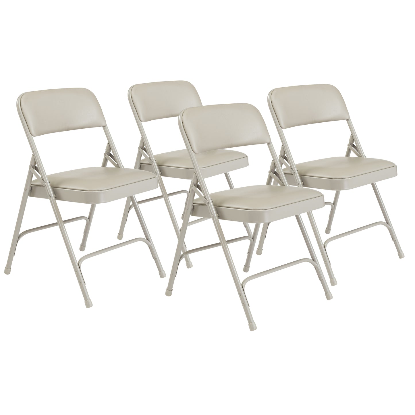 1200 Series Premium Vinyl Upholstered Double Hinge Folding Chair (Pack of 4)