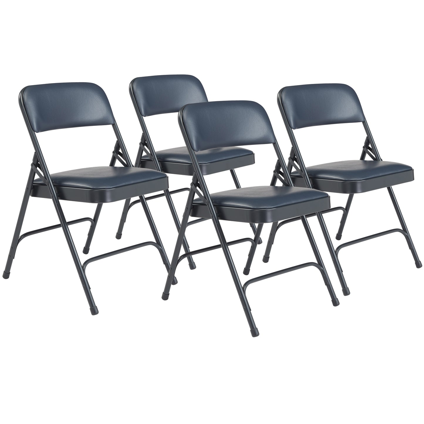 1200 Series Premium Vinyl Upholstered Double Hinge Folding Chair (Pack of 4)