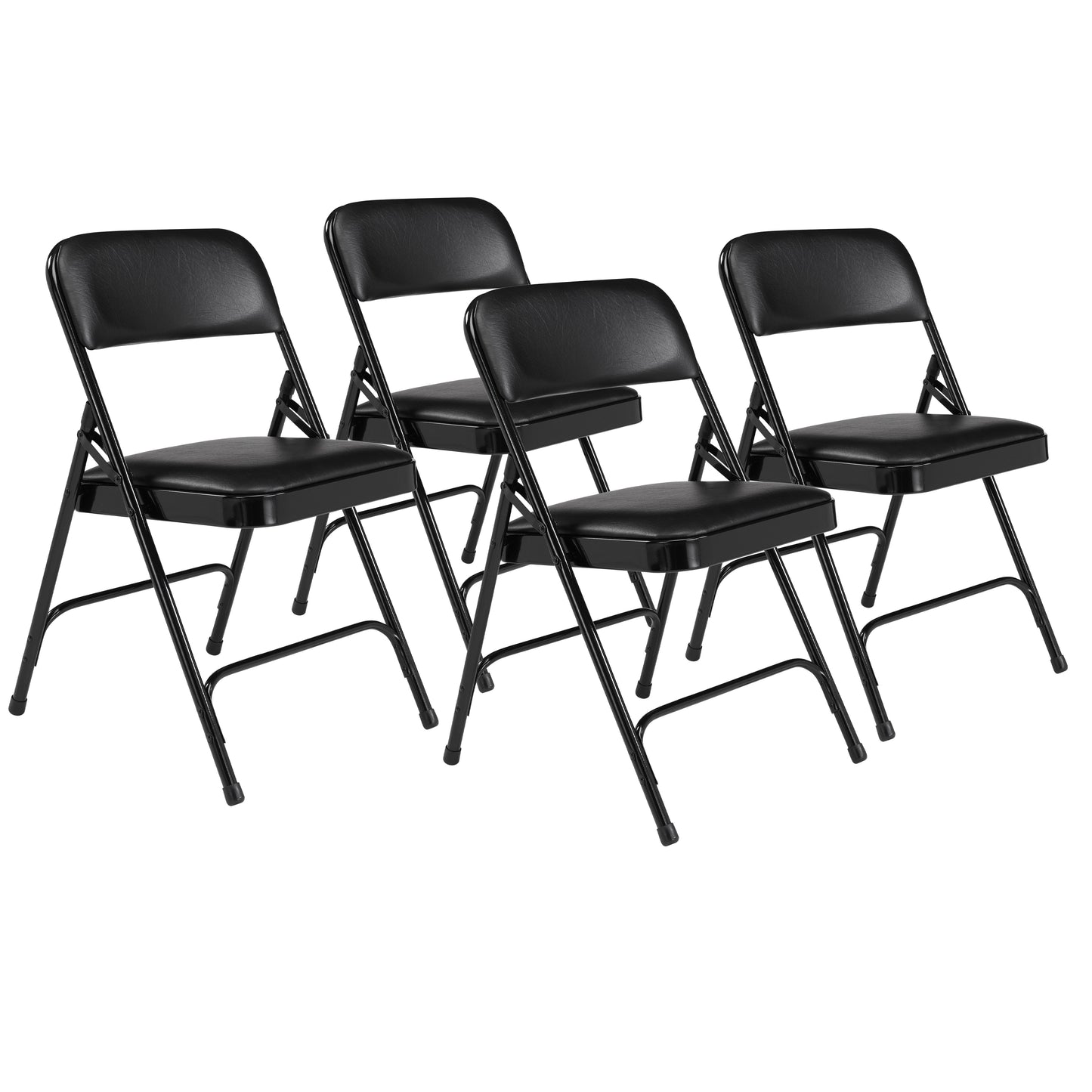 1200 Series Premium Vinyl Upholstered Double Hinge Folding Chair (Pack of 4)