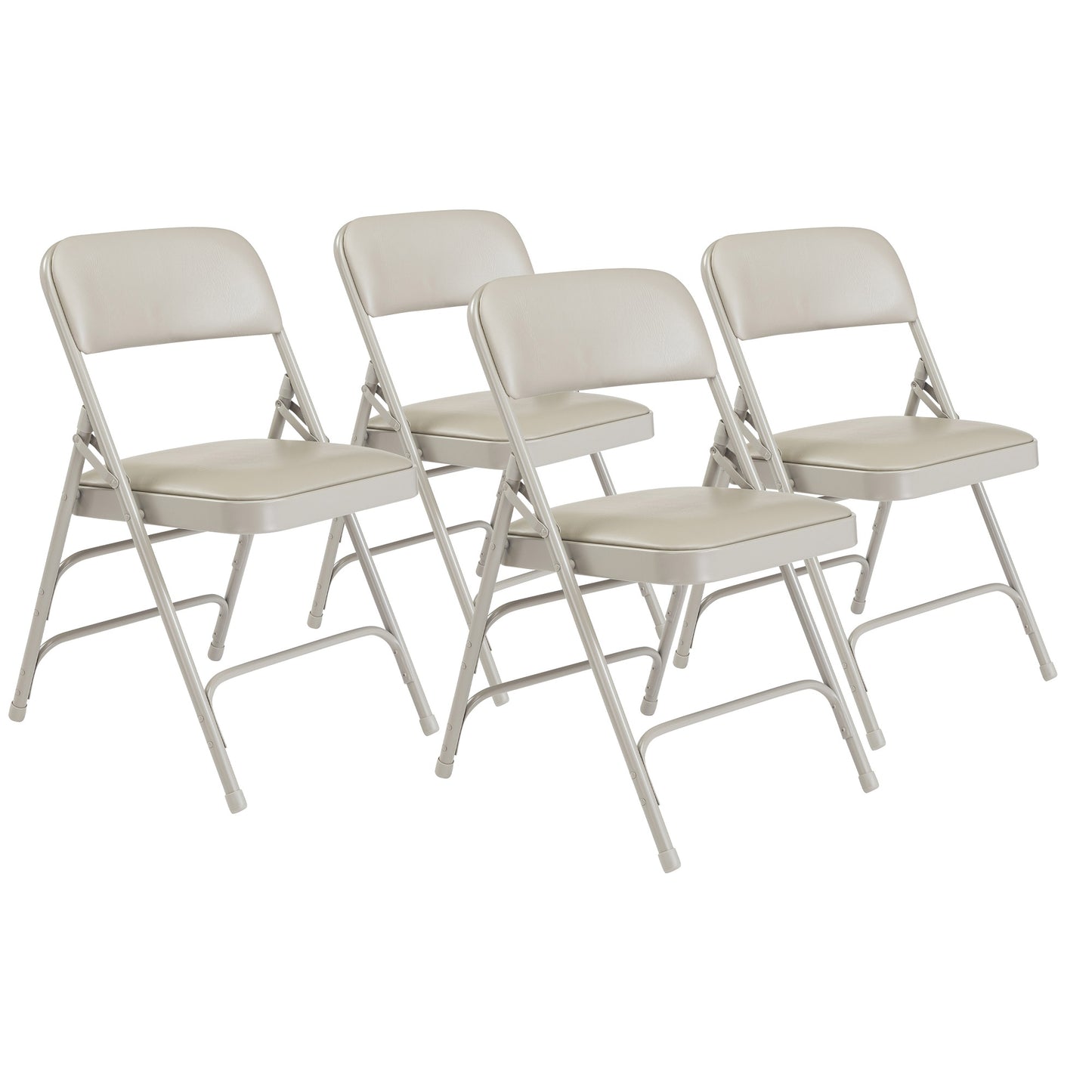 1300 Series Premium Vinyl Upholstered Triple Brace Double Hinge Folding Chair (Pack of 4)