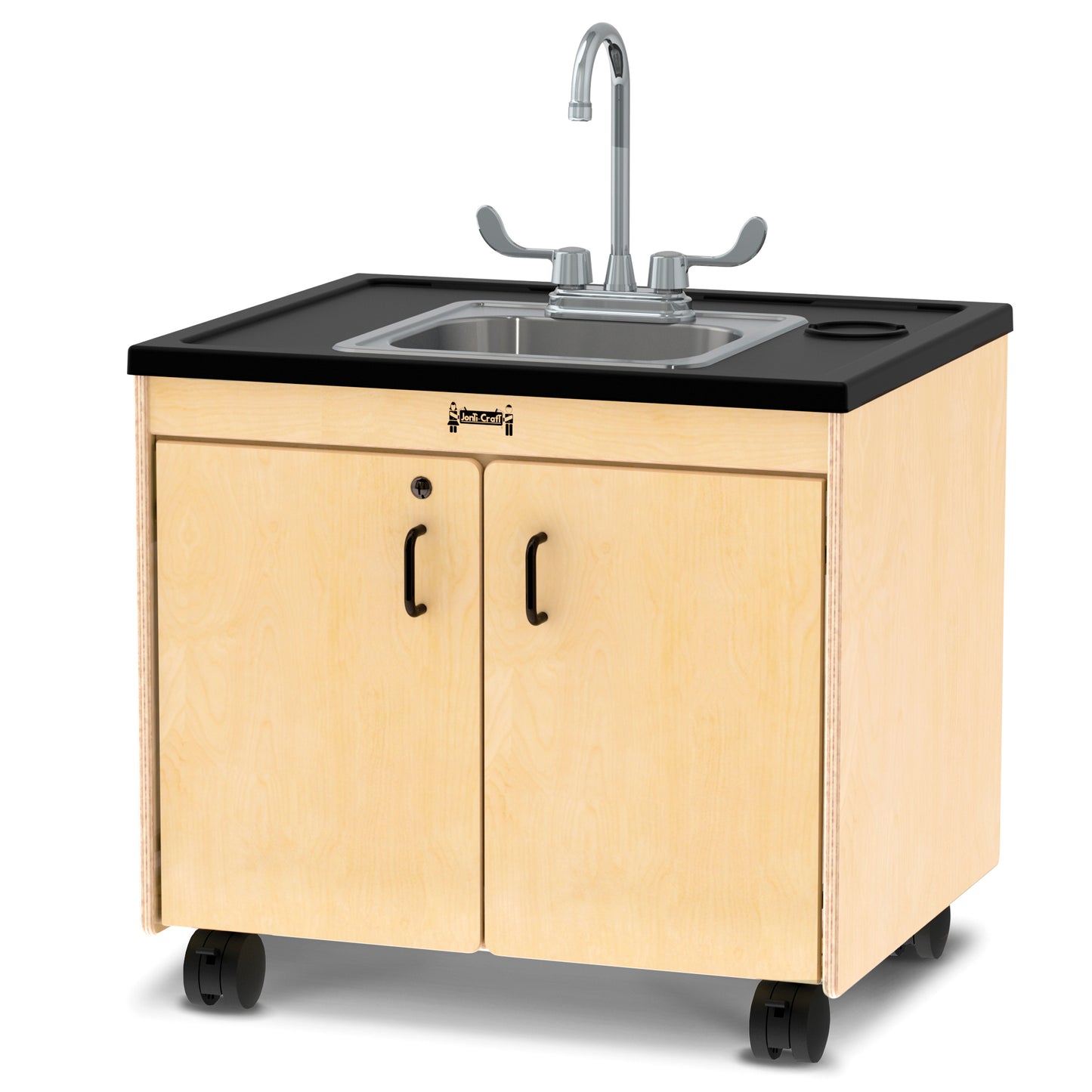 Jonti-Craft Clean Hands Helper Portable Sink - 38" Counter - Stainless Steel Sink - Plumbing Required