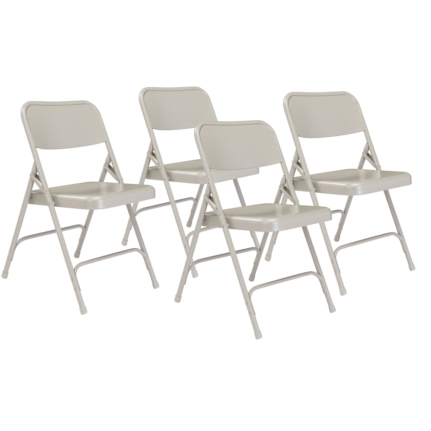 200 Series Premium All-Steel Double Hinge Folding Chair (Pack of 4)