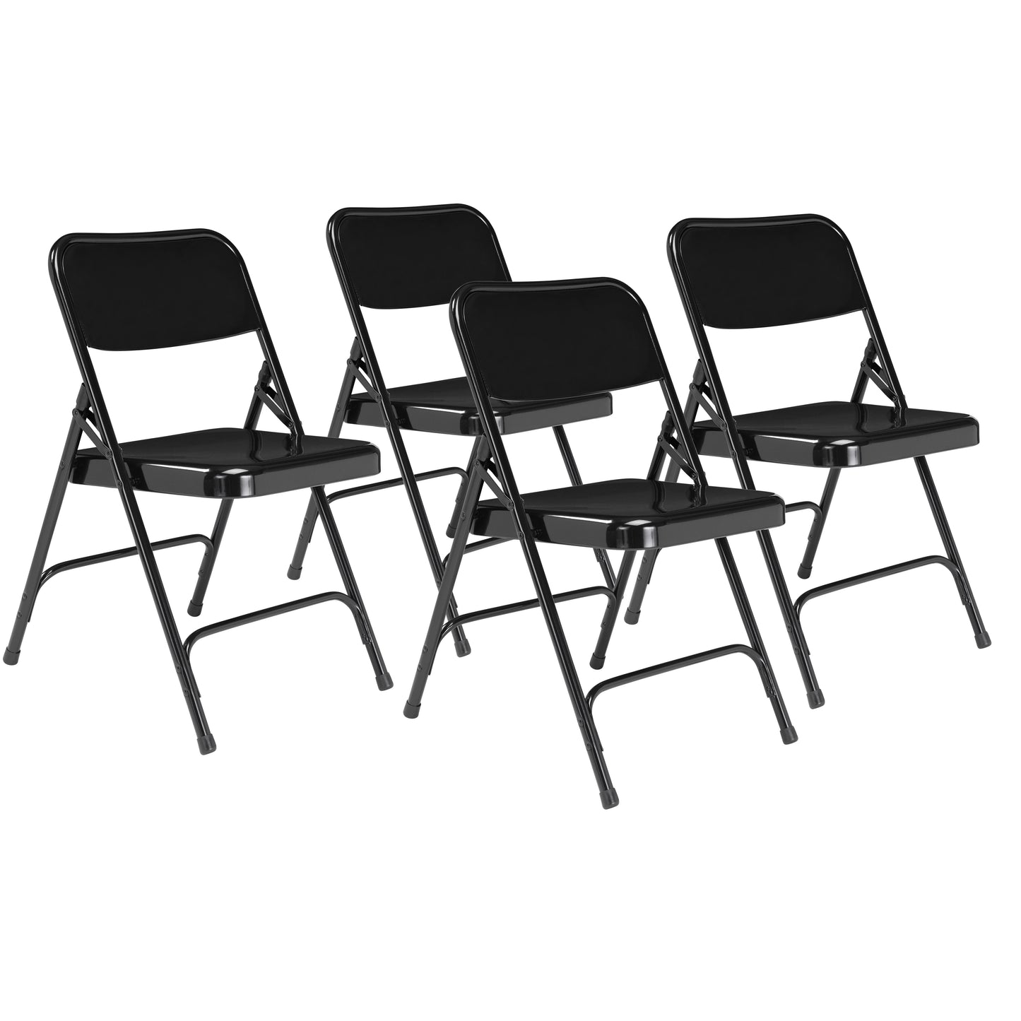 200 Series Premium All-Steel Double Hinge Folding Chair (Pack of 4)