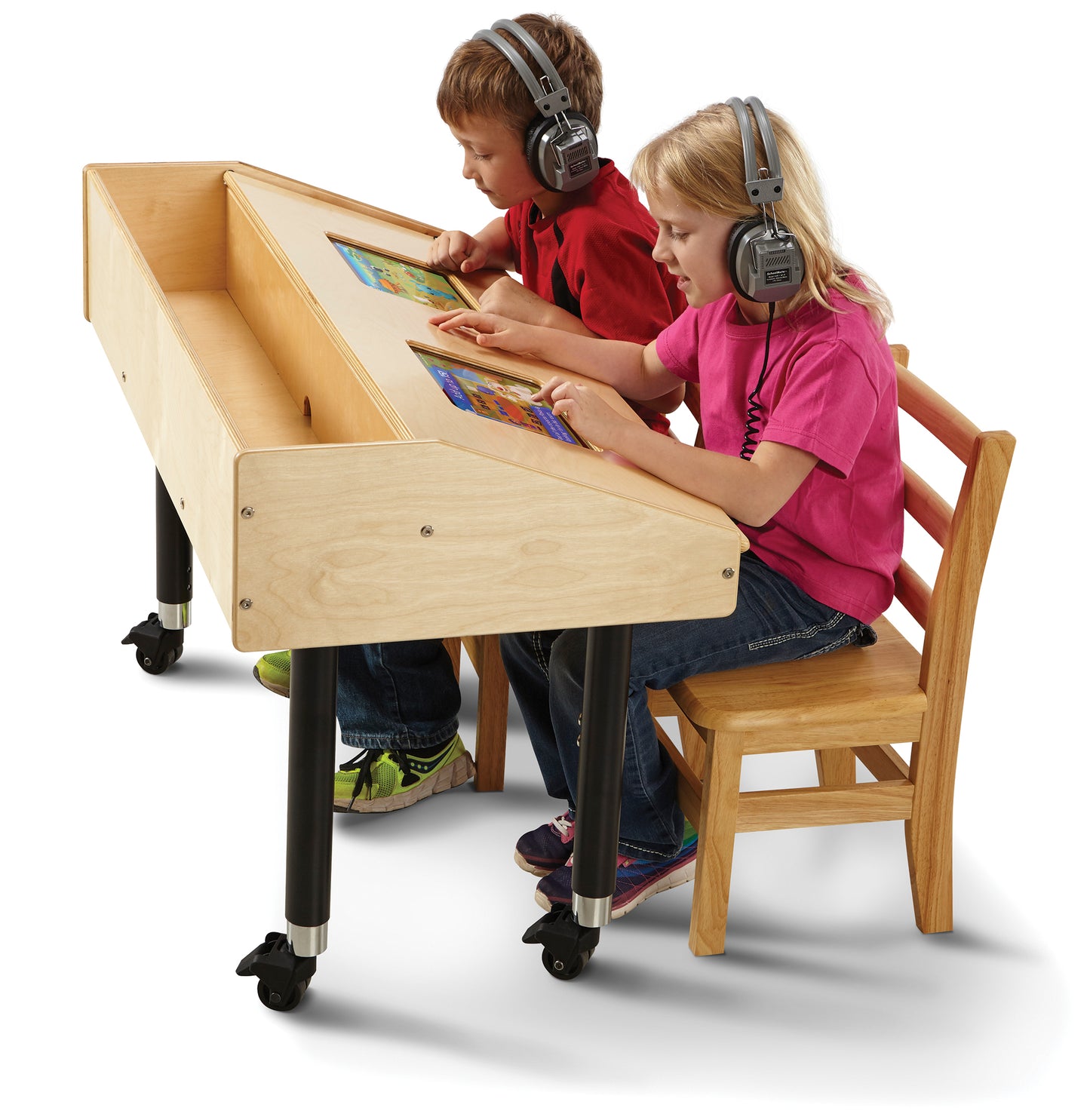 Jonti-Craft Dual Tablet Table - Mobile