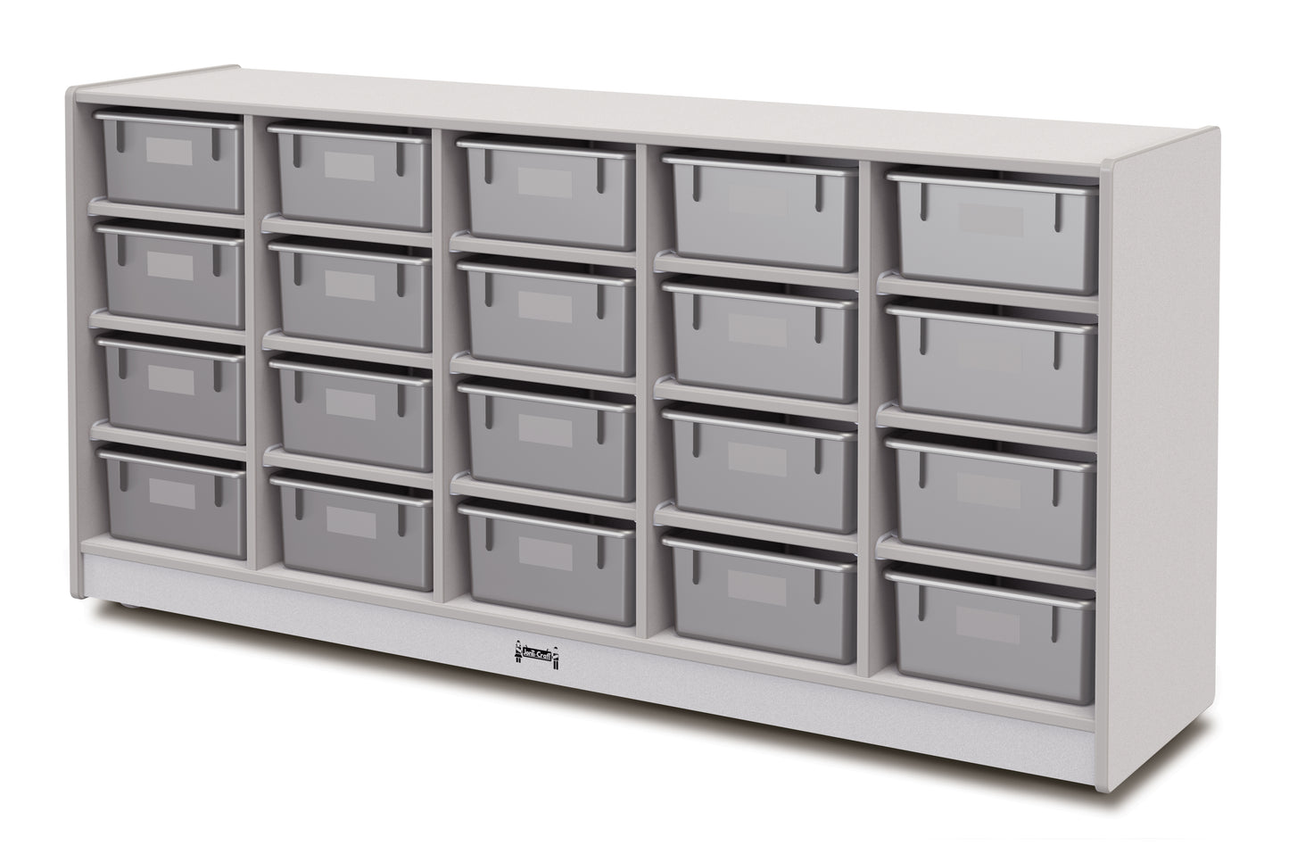 Rainbow Accents 20 Tub Mobile Storage - without Tubs - Gray