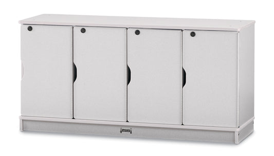 Rainbow Accents Stacking Lockable Lockers -  Single Stack  - Gray