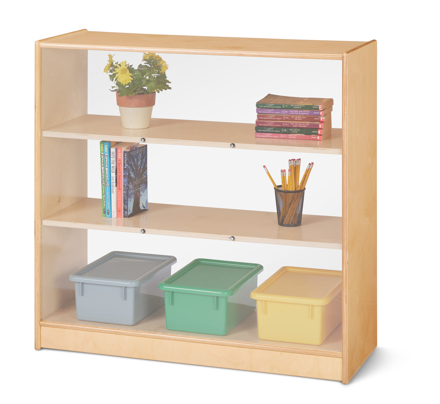 Jonti-Craft Fixed Straight-Shelf Bookcase - Magnetic Write-n-Wipe Back