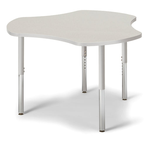 Berries Collaborative Hub Table - 44" X 47" - Freckled Gray/Gray